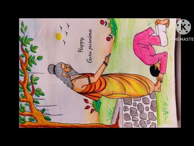happy guru purnima hand drawn illustration Stock Vector Image & Art - Alamy
