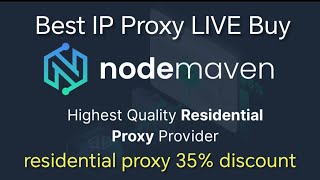 Residential Proxy 35%Discount | Nodemaven IP Proxy Provider | Best IP Proxy | Survey IP Proxy
