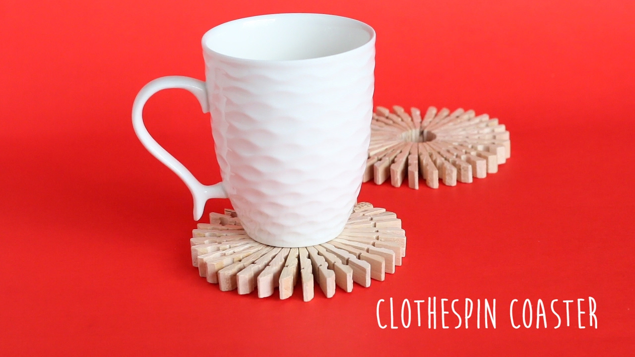 Easy vintage crafts: How to make wooden clothespin trivets & coasters -  Click Americana