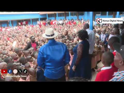 RUTO RUTO Gatina Junior Secondary Students Excited As President Ruto Addresses Them 