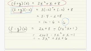 Function operations: addition, subtraction, multiplication, and division