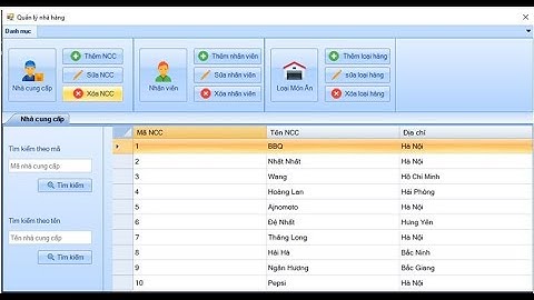 Code quản lý nhà hàng c# kết nối sql báo cáo môn lập trình windows