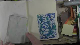 Art Journaling 025: Inktense Blocks on the Gel Plate  and Patience