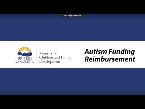 Autism Funding Program Reimbursement