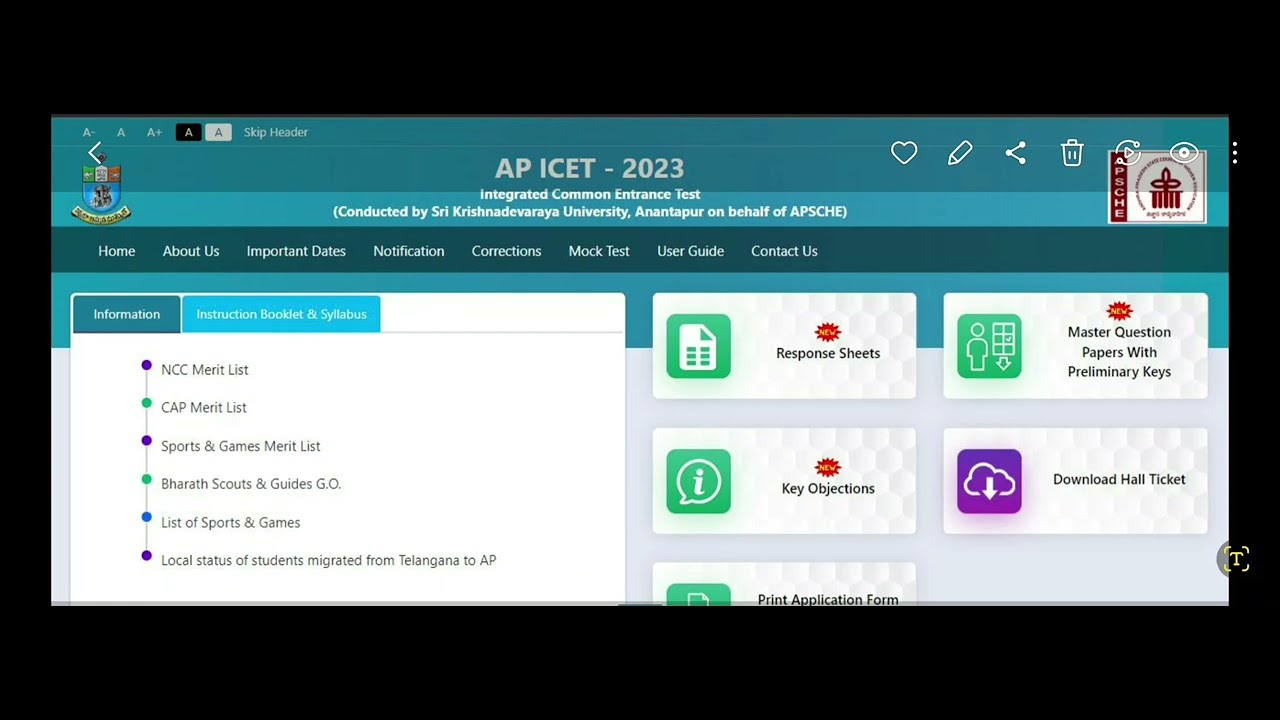 APICET KEY 2023 released/MY score in APICET 2023/ APICET response sheet 2023 released /APICET result