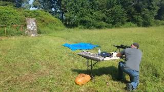 Concrete ricochet firing a custom KTW AR-15