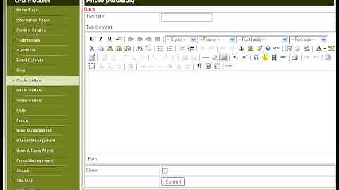 Photo Gallery Content Management System - Photo Gallery Sonitek