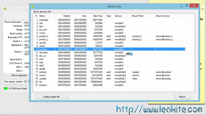 [Leakite] How to get mount points of any MTK Android device