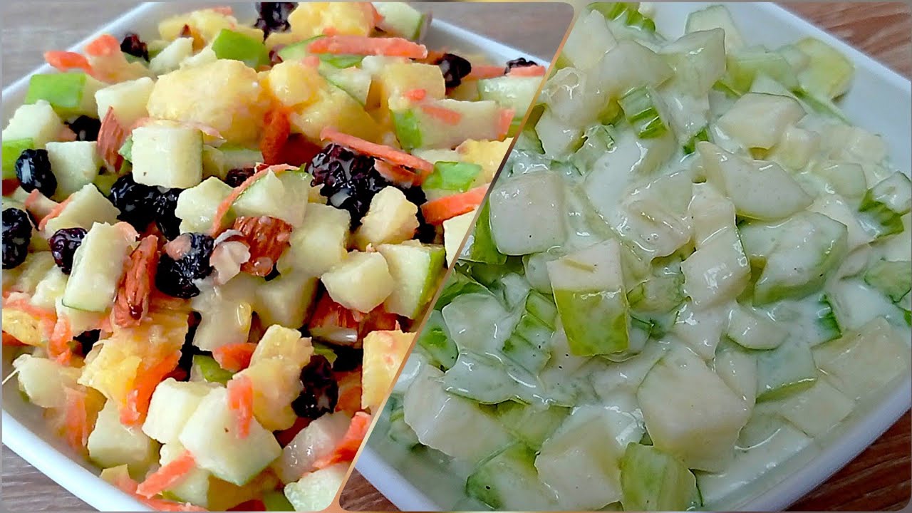 💥 Exquisitas, saludables, fáciles y deliciosas: así son estas ensaladas.🍏