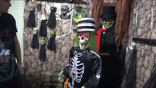 Gemmy 2005 Prototype Life Size KD Green Hair Dancing Skeleton