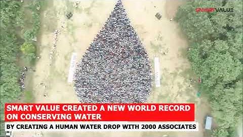 II Smart value II Created a new world record on conserving water