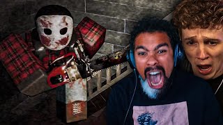 THIS NEW ROBLOX HORROR GAME MADE TWO GROWN MEN SCREAM