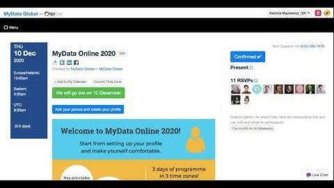 MyData Online 2020 -  QiqoChat instructions part 1/2