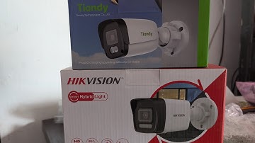 4mp Tiandy Vs 4mp Hikvision IP camera footage. #hikvision #tiandy #ipcamera