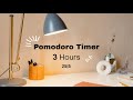 Pomodoro Timer | 25 Minutes Focus 5 Minutes Break | 6 Sessions | 3 Hours | No Music