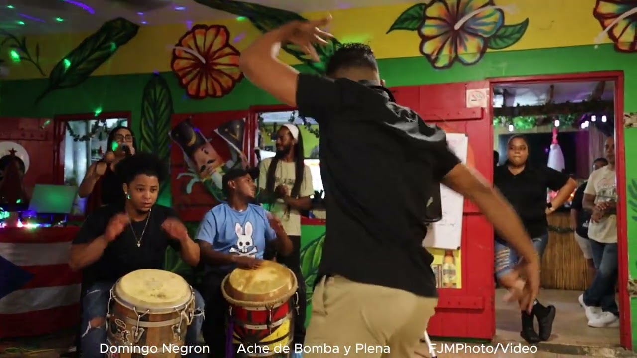 Domingo Negron - Ache de Bomba y Plena en el Iman de Piñones