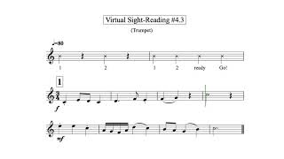 Virtual Sight Reading Level 4.3 (Trumpet)