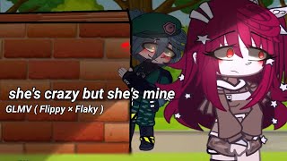 she's crazy but she's mine  - Glmv - | Gacha + HTF | Flippy × Flaky 💚♥️ Resimi