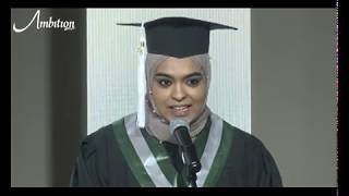 Valedictorian Graduation Speech - Dalal Al-Ostad