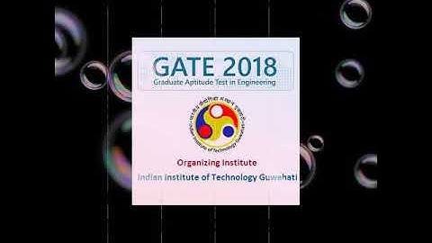 GATE 2018 Architecture and Planning