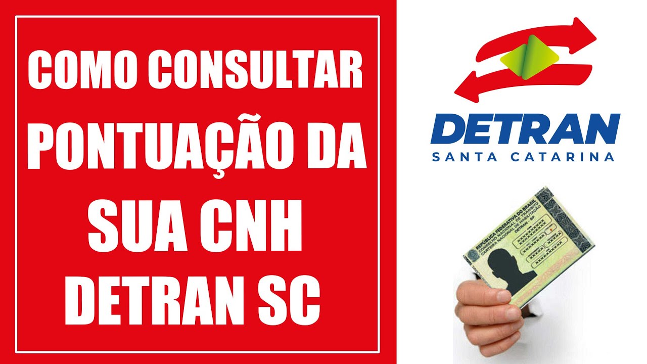 Como consultar pontuação da sua  CNH DETRAN SC