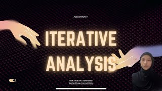 CSC645 - ITERATIVE ANALYSIS