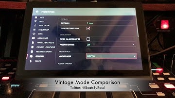 MPC X Vintage Mode Comparison