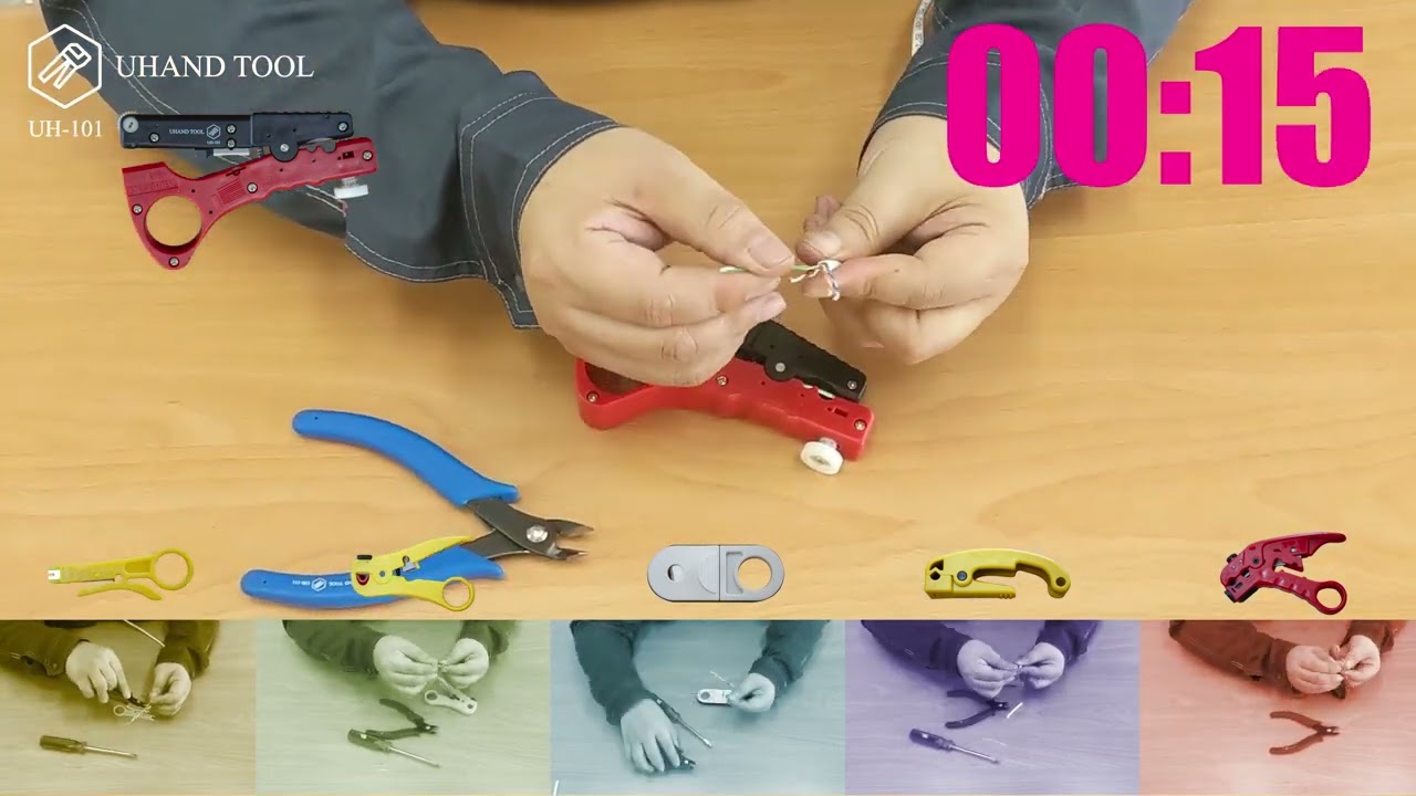 How fast is the network cable stripper?