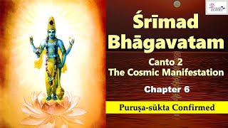 SB 2.6 Srimad Bhagavatam - Canto 2 - Chapter 6 - Purusha Sukta Confirmed