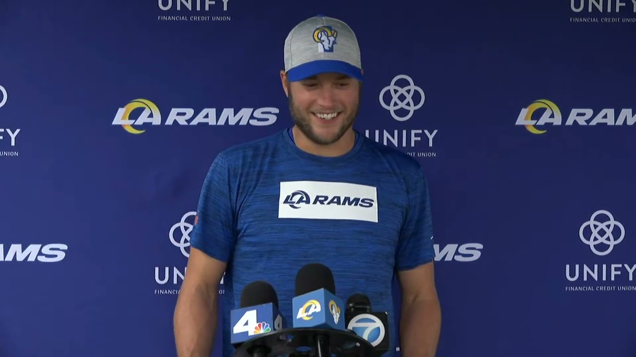 Matthew Stafford Press Conference Ahead Of 53-Man Roster Deadline