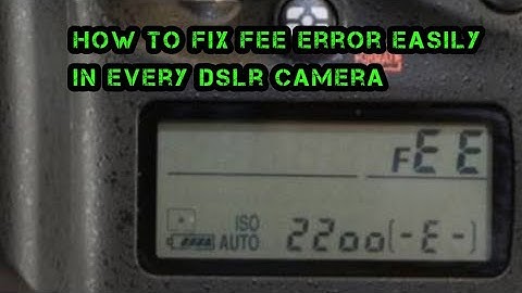 How to Fix FEE error in nikon d90 300mm lens | fix every dslr FEE error