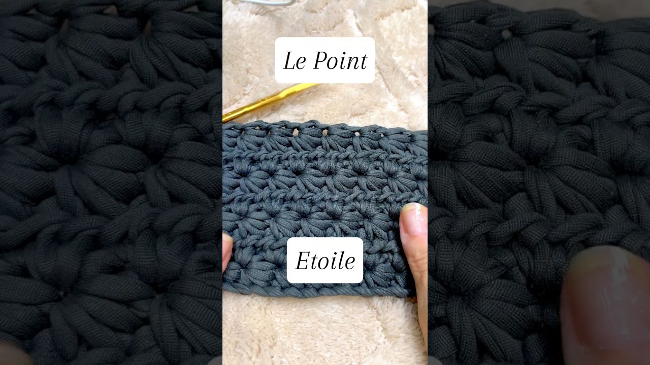 🌟 Point Étoile au Crochet — Le secret pour un rendu incroyable ! ✨