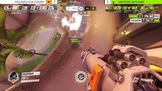 Shadowburn airshots and triple destroys Houston as Pharah OWL
