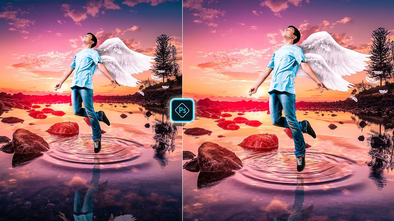 Photoshop Angel Wings Concept Photo Editing Tutorial || Wings Photo Editing Photoshop Tutorial