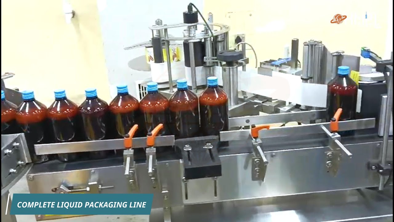 Pharmaceutical Bottle Packaging Line | Syrup Bottling Line | Complete ...