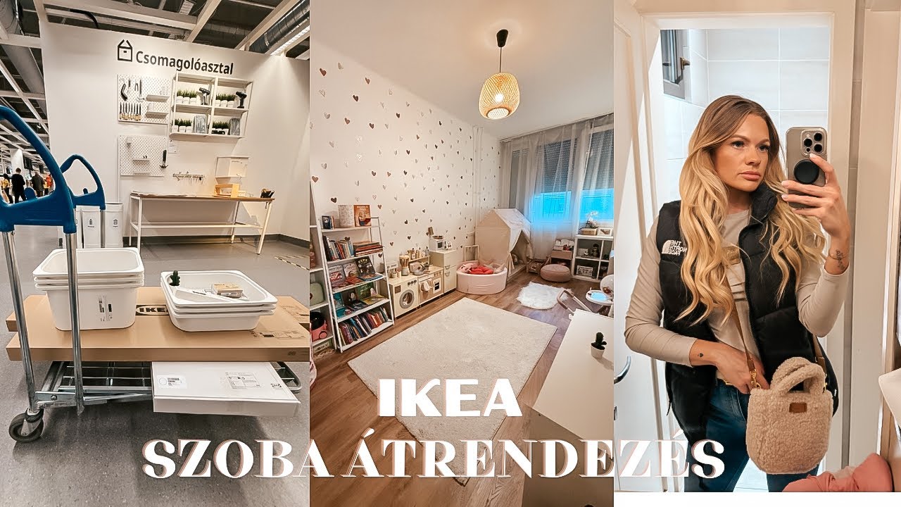 IKEA, gyerekszoba átrendezés👧🏼 teljes hétvégi vlog
