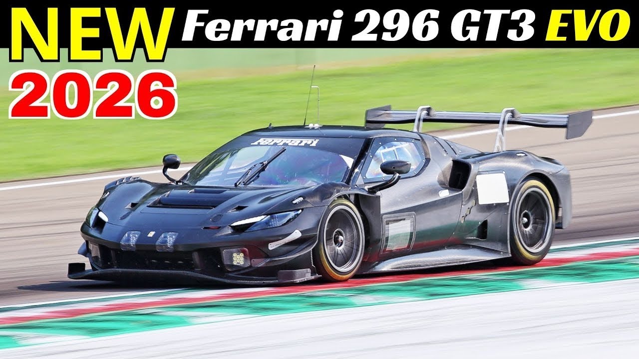 The Ferrari 296 GT3 Evo / New designed for improved performance, reliability, and driveability 