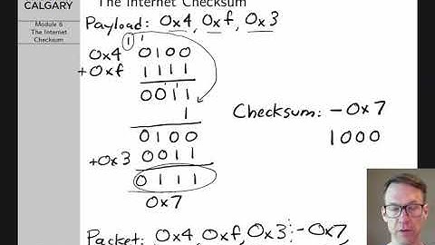 Computer Networks Lecture 6: The Internet Checksum
