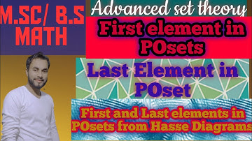 Advanced Set Theory//First Element and last element of a partially and totally ordered set