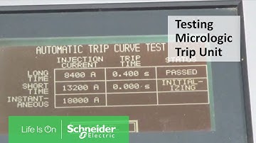 Testing Micrologic Trip Unit with Full Function Test Kit | Schneider Electric
