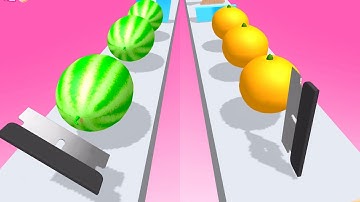 Slicer Runner ! Relaxing sounds! Satisfying Video