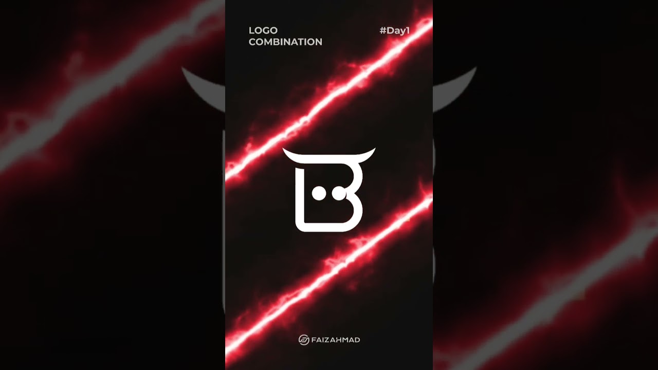 Letter B + Bull Logo Combination 