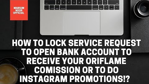 How to Lock Service Request to Open Your Bank account? #oriflamepakistan #oriflame #servicerequest