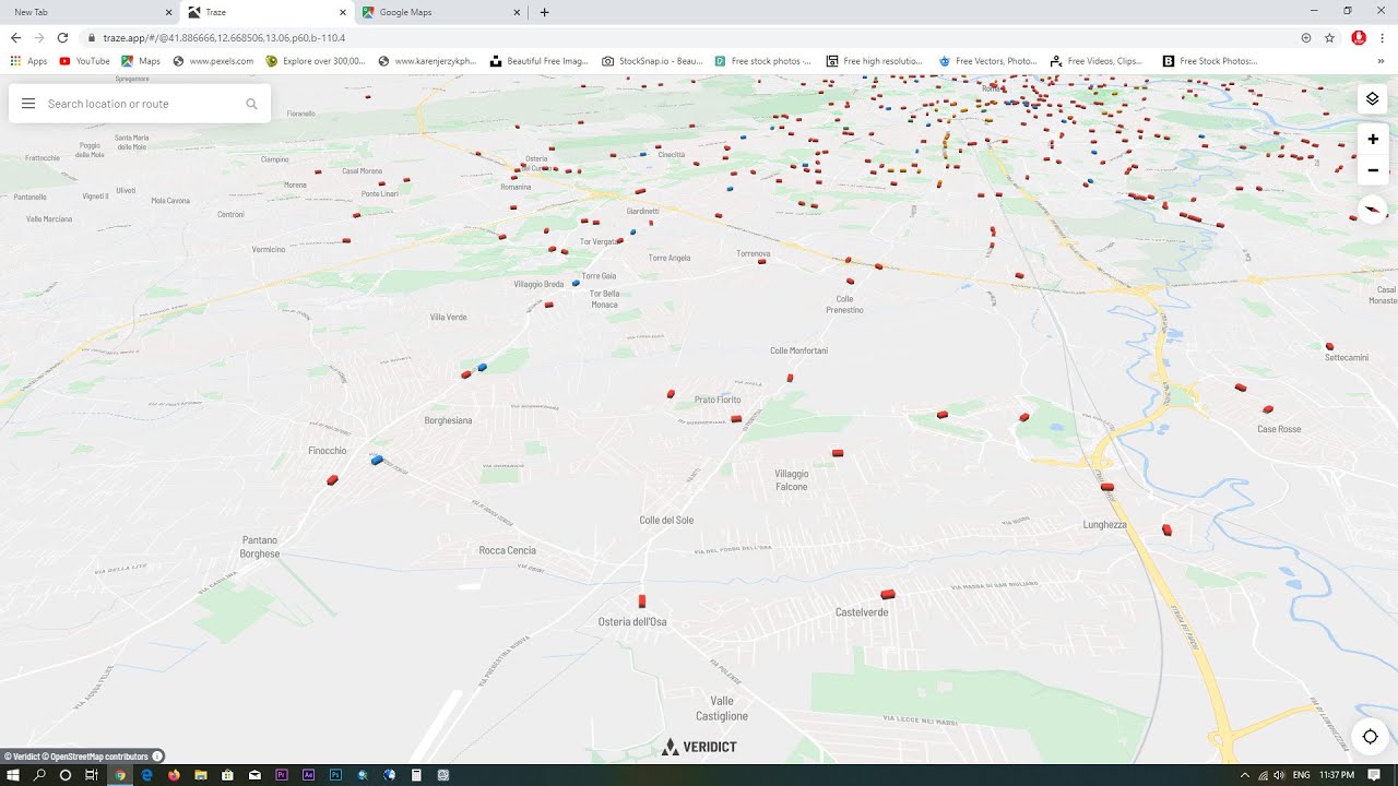 How to Find train and bus Traffic in Real Life using google maps