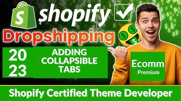 how to add collapsible tabs on shopify