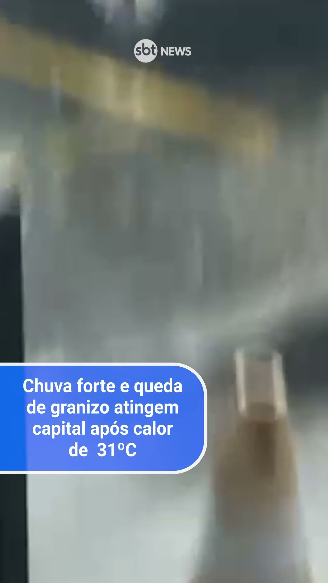 Chuva forte e queda de granizo atingem capital após calor de 31º C
