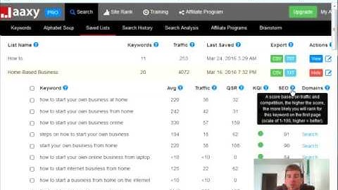 Jaaxy keyword research tool review