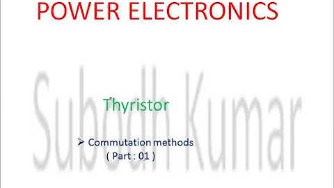 PE Lec 08: Thyristor Commutation method (Part 1)/Natural Commutation (F)/Load Commutation (Class A)
