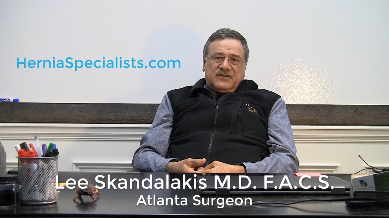 Hernia Surgery - Surgeon Lee Skandalakis, Atlanta Ga - YouTube