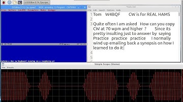 QRQ CW Keyboard using a Raspberry Pi with "CWTERM"(a DOS CW Keyboard program) via DOSBox